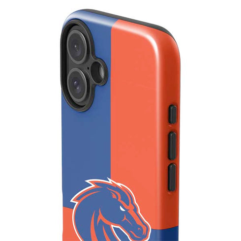 Boise State University Broncos Checkered iPhone 16 Plus Impact Case