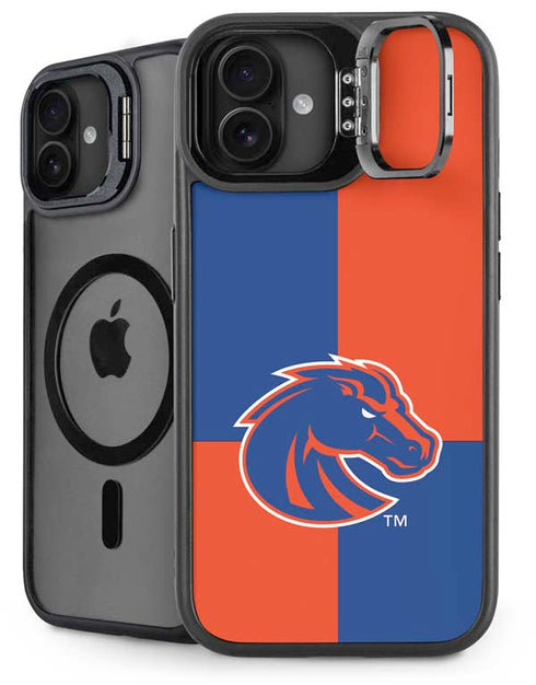 Boise State University Broncos Checkered iPhone 16 Plus Kickstand Case