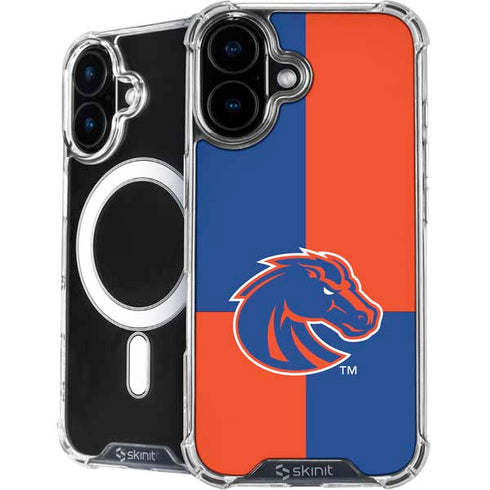 Boise State University Broncos Checkered iPhone 16 Plus MagSafe Case