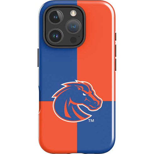 Boise State University Broncos Checkered iPhone 16 Pro Max Impact Case