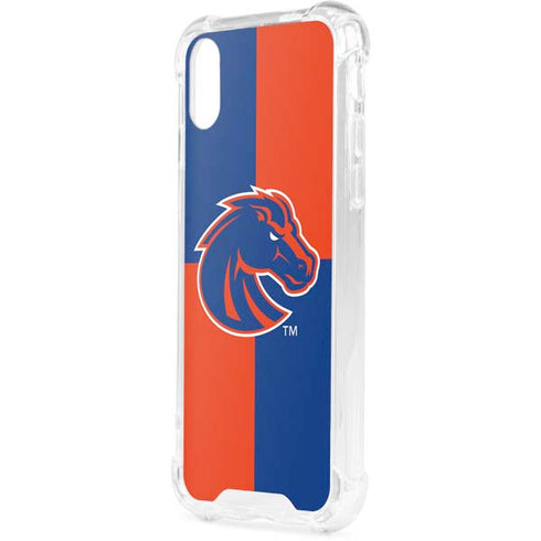 Boise State University Broncos Checkered iPhone XS Clear Case