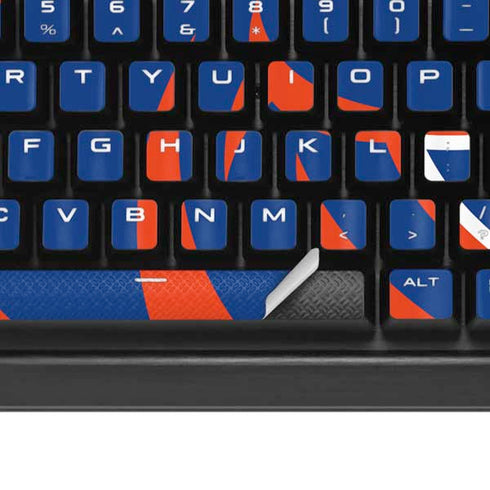 Boise State University Broncos Checkered K95 RGB PLATINUM Mechanical Gaming Keyboard Skin