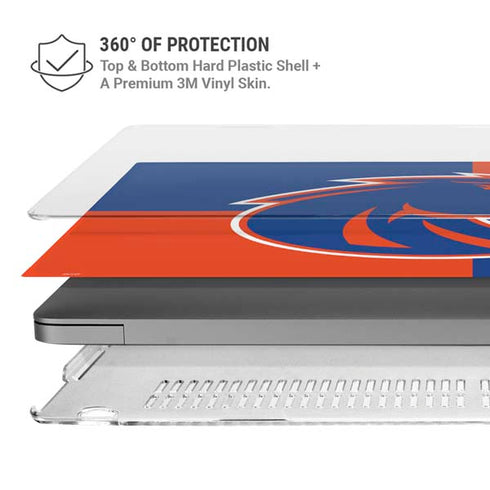 Boise State University Broncos Checkered MacBook Pro 14in (2021-24) Case plus Skin