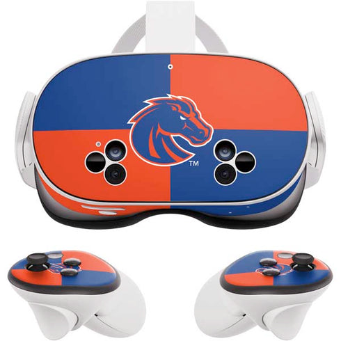 Boise State University Broncos Checkered Meta Quest 3S Skin