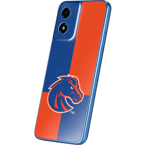 Boise State University Broncos Checkered Moto G Play 4G (2024) Skin