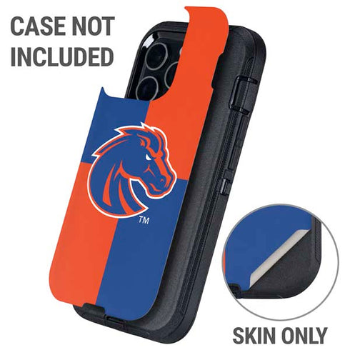 Boise State University Broncos Checkered Otterbox Defender iPhone Skin