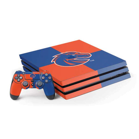 Boise State University Broncos Checkered PlayStation PS4 Skins
