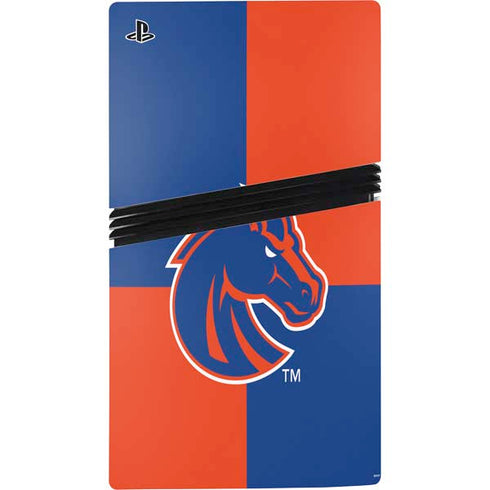 Boise State University Broncos Checkered PS5 Pro Console Skin