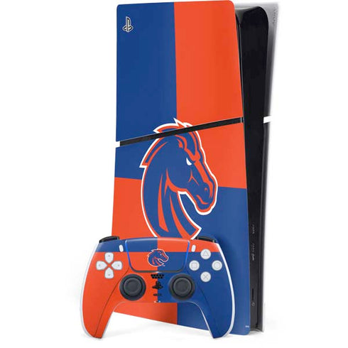 Boise State University Broncos Checkered PlayStation PS5 Skins