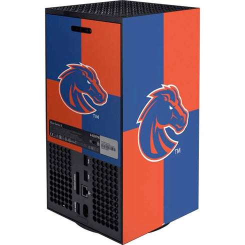 Boise State University Broncos Checkered XBox Series X Digital Edition Bundle Skin