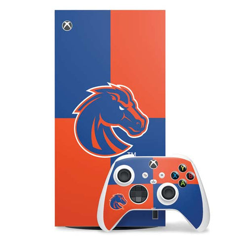 Boise State University Broncos Checkered Xbox Series X Skins