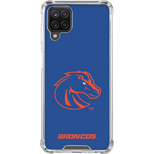 Boise State University Broncos Mascot Galaxy A12 Clear Case