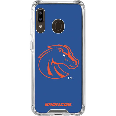 Boise State University Broncos Mascot Galaxy A30 Clear Case