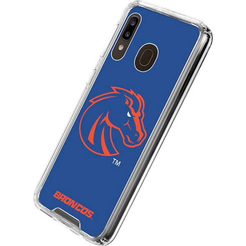 Boise State University Broncos Mascot Galaxy A30 Clear Case