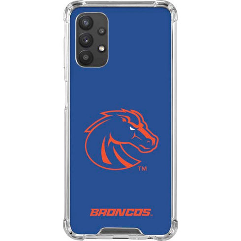Boise State University Broncos Mascot Galaxy A32 5G Clear Case