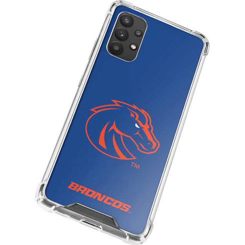 Boise State University Broncos Mascot Galaxy A32 5G Clear Case