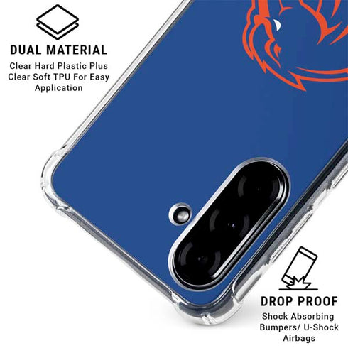 Boise State University Broncos Mascot Galaxy A36 5G Clear Case