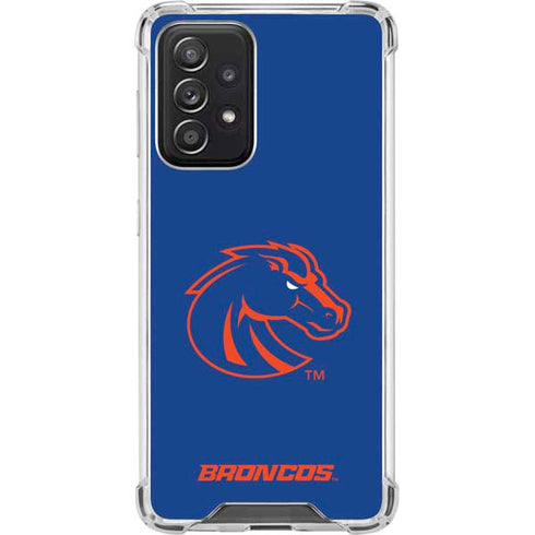 Boise State University Broncos Mascot Galaxy A52 5G Clear Case