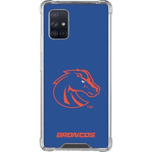 Boise State University Broncos Mascot Galaxy A71 5G Clear Case