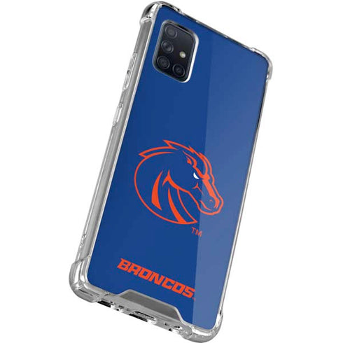 Boise State University Broncos Mascot Galaxy A71 5G Clear Case