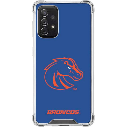 Boise State University Broncos Mascot Galaxy A72 5G Clear Case