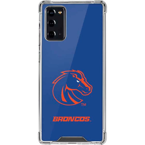 Boise State University Broncos Mascot Galaxy Note20 5G Clear Case
