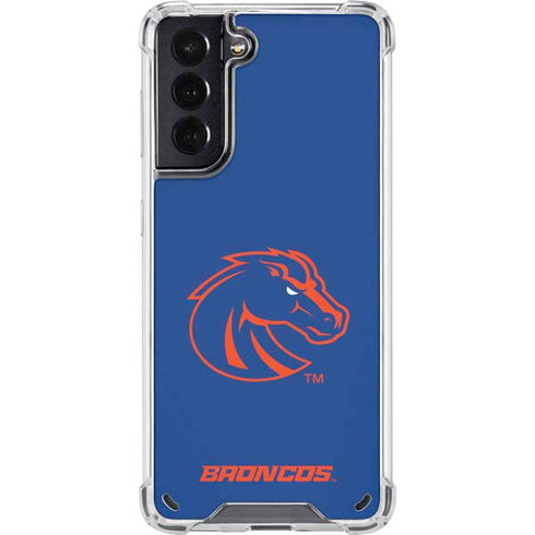 Boise State University Broncos Mascot Galaxy S21 5G Clear Case