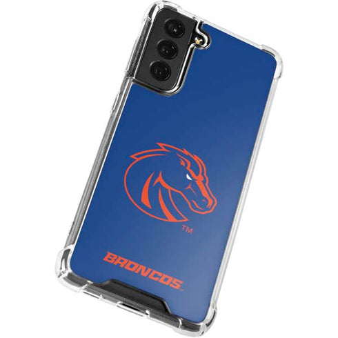 Boise State University Broncos Mascot Galaxy S21 FE Clear Case