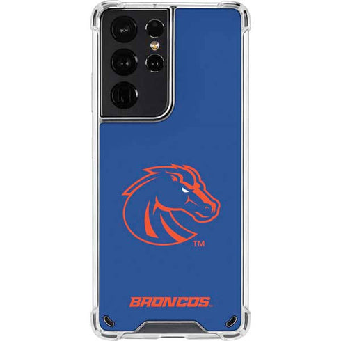 Boise State University Broncos Mascot Galaxy S21 Ultra 5G Clear Case