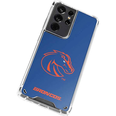 Boise State University Broncos Mascot Galaxy S21 Ultra 5G Clear Case