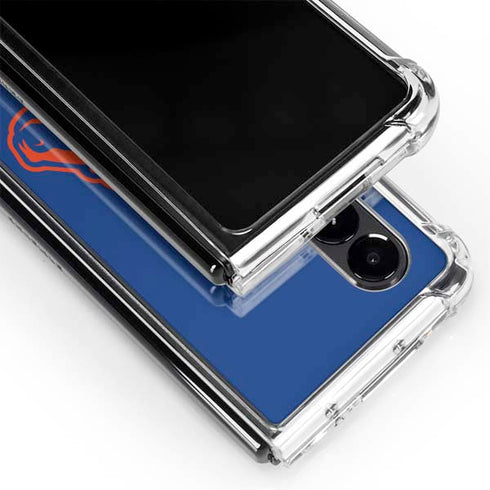 Boise State University Broncos Mascot Galaxy Z Fold4 5G Clear Case