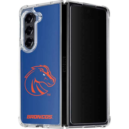 Boise State University Broncos Mascot Galaxy Z Fold5 5G Clear Case