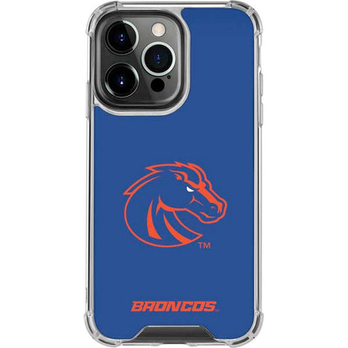 Boise State University Broncos Mascot iPhone 13 Pro Clear Case