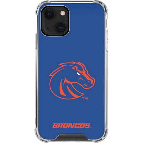 Boise State University Broncos Mascot iPhone 14 Plus Clear Case