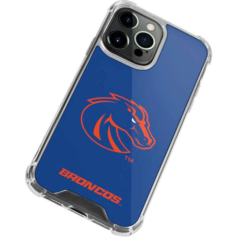 Boise State University Broncos Mascot iPhone 14 Pro Max Clear Case