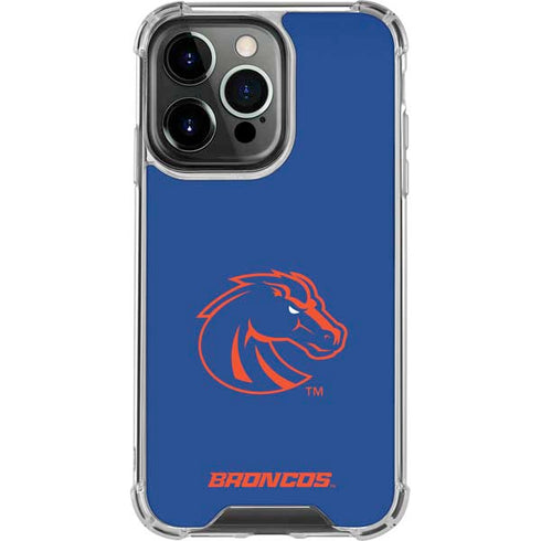 Boise State University Broncos Mascot iPhone 15 Pro Clear Case