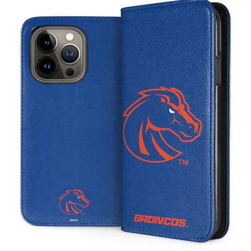 Boise State University Broncos Mascot iPhone 15 Pro Folio Case