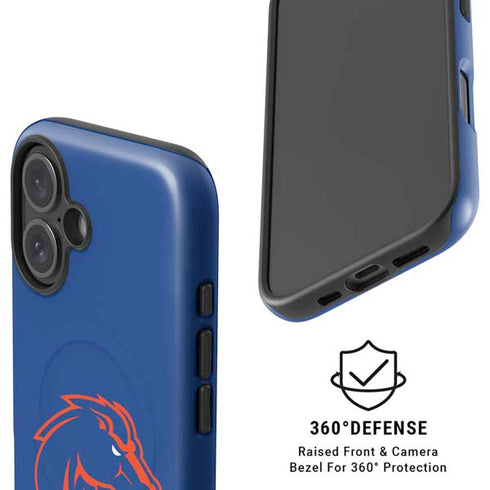 Boise State University Broncos Mascot iPhone 16 Magsafe Impact Case