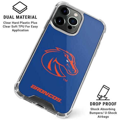 Boise State University Broncos Mascot iPhone 16 Pro Clear Case