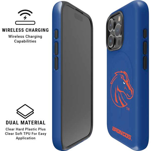 Boise State University Broncos Mascot iPhone 16 Pro Magsafe Impact Case