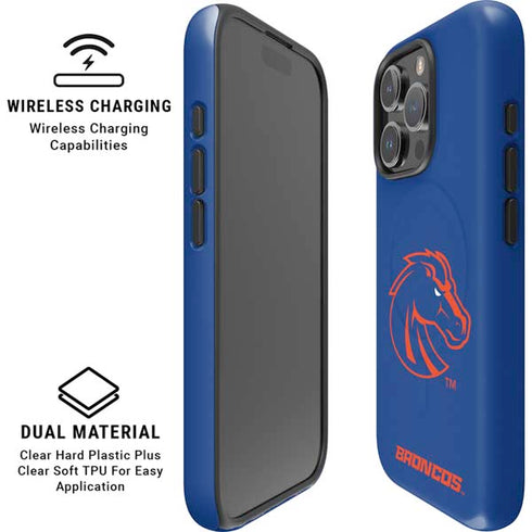 Boise State University Broncos Mascot iPhone 16 Pro Max Magsafe Impact Case