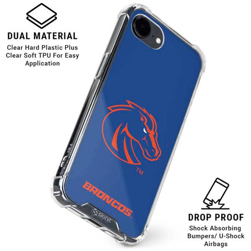 Boise State University Broncos Mascot iPhone 16e Clear Case