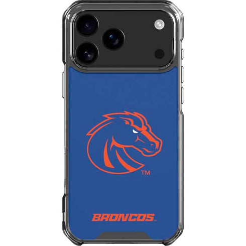 Boise State University Broncos Mascot iPhone 17 Pro Max Clear Case