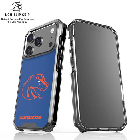 Boise State University Broncos Mascot iPhone 18 Pro Clear Case