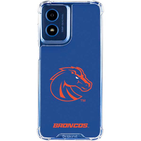 Boise State University Broncos Mascot Moto G Play 4G (2024) Clear Case