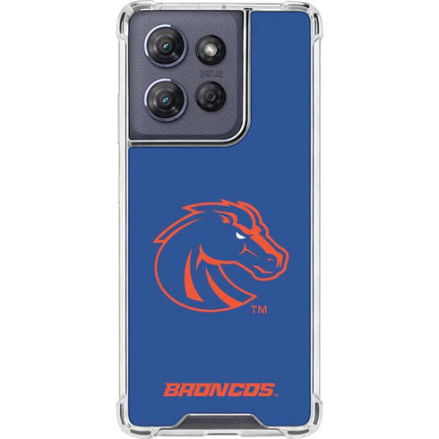 Boise State University Broncos Mascot Moto G Power 5G (2025) Clear Case