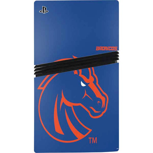 Boise State University Broncos Mascot PS5 Pro Disk Bundle Skin