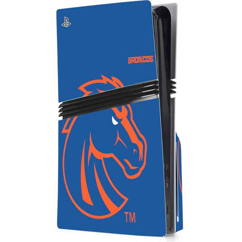 Boise State University Broncos Mascot PS5 Pro Disk Console Skin