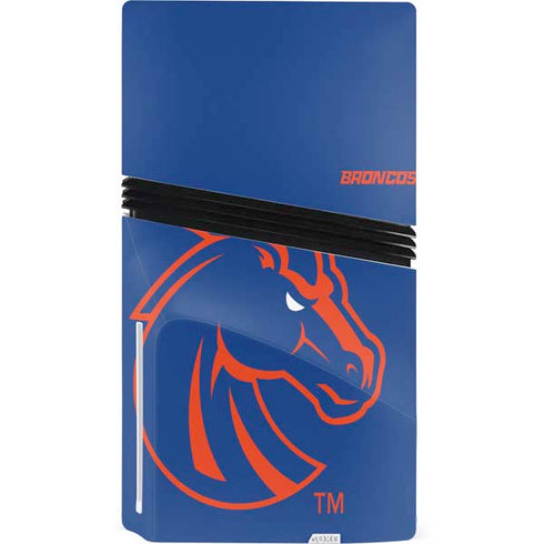 Boise State University Broncos Mascot PS5 Pro Disk Console Skin