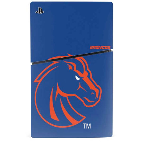 Boise State University Broncos Mascot PS5 Slim Disk Console Skin